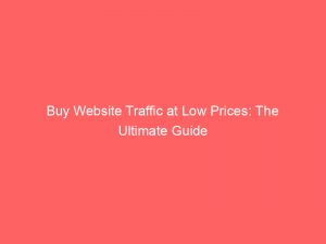 buy website traffic at low prices the ultimate guide 145065