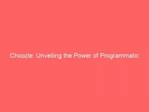 Choozle Unveiling The Power Of Programmatic Advertising 146643
