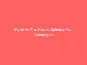 Digital Ad Pro: How To Optimize Your Campaigns 6 Digital Ad Pro How To Optimize Your Campaigns 151128