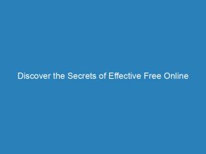 discover the secrets of effective free online advertising 149350