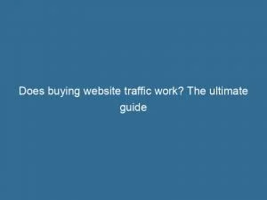 Does Buying Website Traffic Work The Ultimate Guide 144223