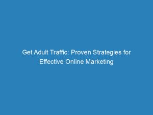 get adult traffic proven strategies for effective online marketing 144264