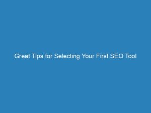 great tips for selecting your first seo tool 143286