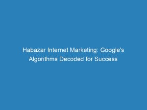 habazar internet marketing googles algorithms decoded for success 149729