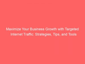 maximize your business growth with targeted internet traffic strategies tips and tools 144603