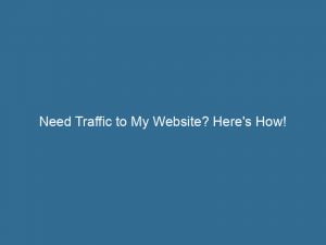 need traffic to my website heres how 143819