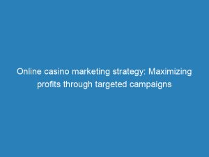 online casino marketing strategy maximizing profits through targeted campaigns 157552 1