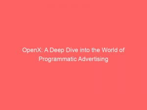 openx a deep dive into the world of programmatic advertising 145827