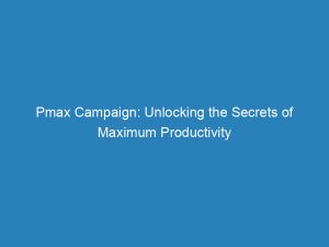 pmax campaign unlocking the secrets of maximum productivity 150077