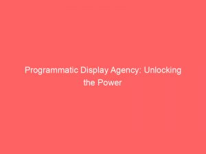 programmatic display agency unlocking the power of data 160140 1