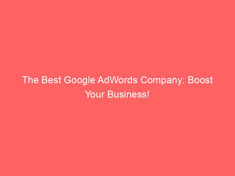 The Best Google AdWords Company Boost Your Business! Froggy Ads