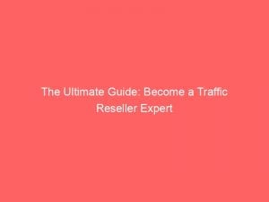 the ultimate guide become a traffic reseller expert 144158