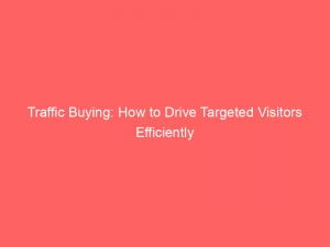 traffic buying how to drive targeted visitors efficiently 143999