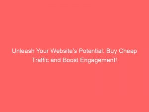 unleash your websites potential buy cheap traffic and boost engagement 144451