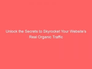 unlock the secrets to skyrocket your websites real organic traffic 144994