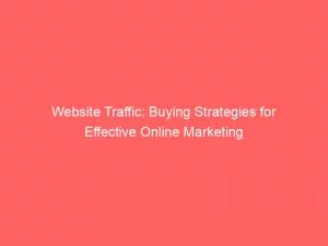 Website Traffic Buying Strategies For Effective Online Marketing 144384