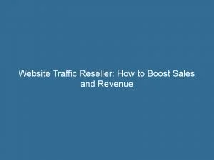 Website Traffic Reseller: How To Boost Sales And Revenue 8 Website Traffic Reseller How To Boost Sales And Revenue 144038