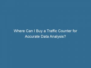 where can i buy a traffic counter for accurate data analysis 143466