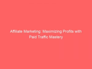 affiliate marketing maximizing profits with paid traffic mastery 301909 1