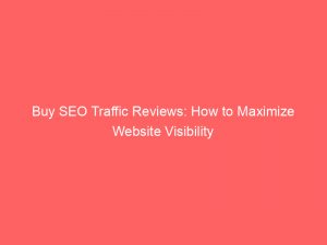buy seo traffic reviews how to maximize website visibility 304005 1