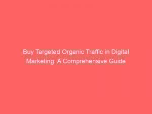 buy targeted organic traffic in digital marketing a comprehensive guide 304363 1