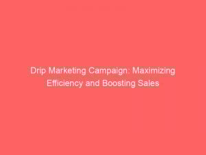 drip marketing campaign maximizing efficiency and boosting sales 307512 1