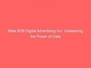 meta b2b digital advertising inc unleashing the power of data 288675 1