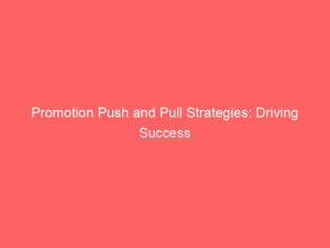 promotion push and pull strategies driving success 294681 1