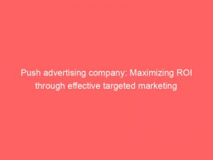 push advertising company maximizing roi through effective targeted marketing 293631 1