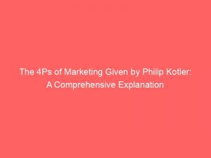 Explanation, Marketing, Marketing Mix', Philip, Price