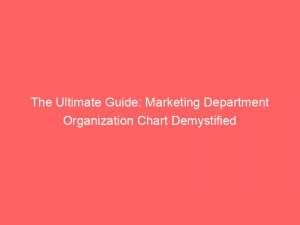 Chart?, Demystified, Department, Guide, Marketing