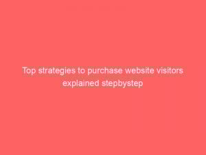 top strategies to purchase website visitors explained stepbystep 302443 1