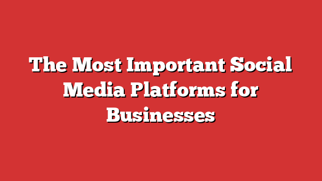 The Most Important Social Media Platforms For Businesses - Froggy Ads