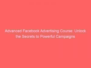 Advanced Facebook Advertising Course Unlock The Secrets To Powerful Campaigns 351730 1