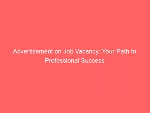 advertisement on job vacancy your path to professional success 358597 1