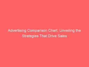 advertising comparison chart unveiling the strategies that drive sales 374864 1