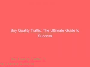 buy quality traffic the ultimate guide to success 381880 1