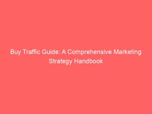 buy traffic guide a comprehensive marketing strategy handbook 381448 1