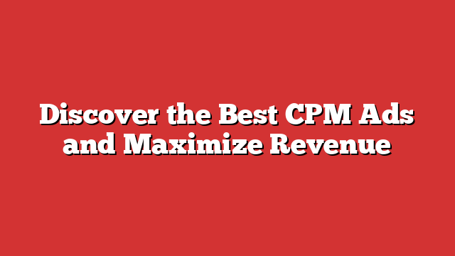 Cpm Banner Ads