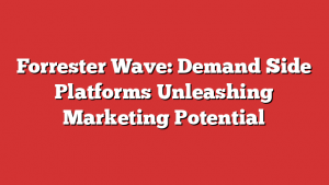 Forrester Wave: Demand Side Platforms  Unleashing Marketing Potential