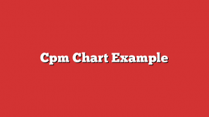 Cpm Chart Example