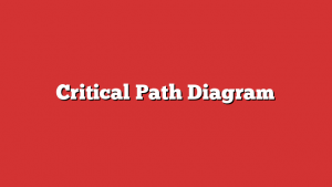 Critical Path Diagram
