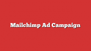 Mailchimp Ad Campaign