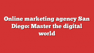 Online marketing agency San Diego: Master the digital world