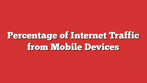 Percentage Of Internet Traffic From Mobile Devices