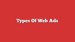 Types Of Web Ads