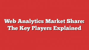 Web Analytics Market Share: The Key Players Explained